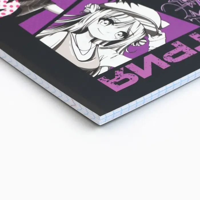 Тетрадь в клетку, предметная, 48 л.,на скрепке, А5 &laquo;Аниме Комикс. Геометрия&raquo;