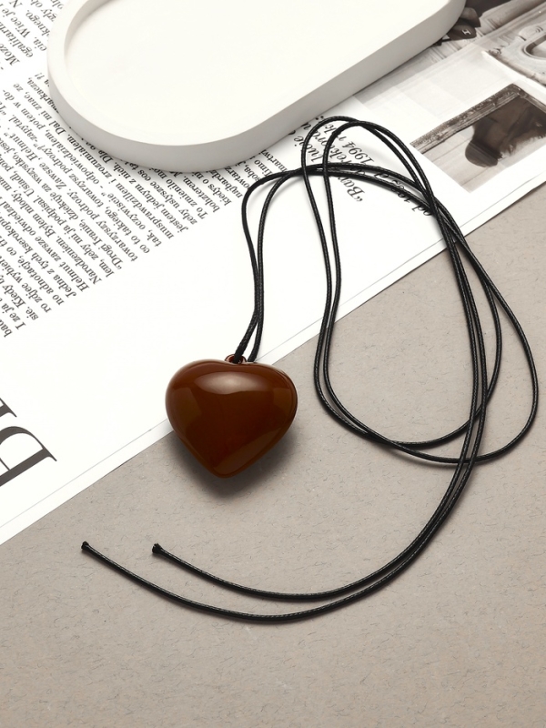 Портупея с кулоном «Сердечко», трансформер, коричневая, 150 см Портупея с кулоном «Сердечко», трансформер, коричневая, 150 см