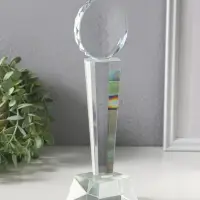 Фигурка стекло &laquo;Стела наградная - Медаль&raquo;, под нанесение, 26 см