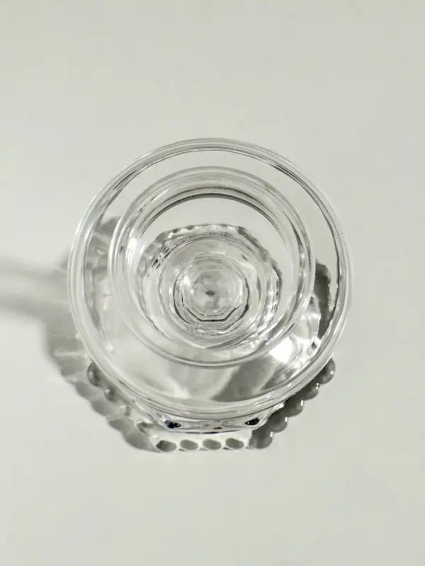 Подсвечник стекло на 1 свечу "Бокал на ножке" прозрачный 8,5х8,5х9 см