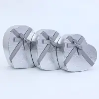 Набор подарочных коробок сердце 3 в 1, 31&times;27&times;13.3; 28&times;25&times;11.7; 26&times;23&times;10.3 см