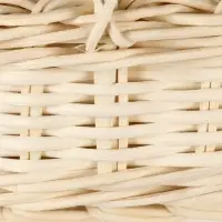 Корзина плетёная для хранения Splet, ротанг, с ручкой, бежевая, набор 3 шт.