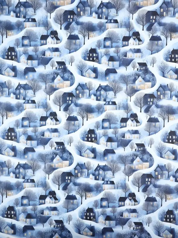 Набор упаковочной бумаги с наклейками, 6 листов, &laquo;Новый год&raquo;, 70&times;100 см