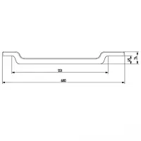 Сиденье для ванны, пластик, 68 см, белое