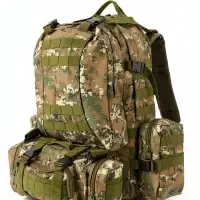 Рюкзак тактический туристический Storm tactic, 50 л, с карманами, расцветка пиксели, зелёный