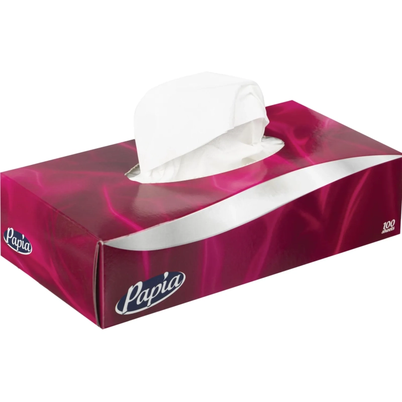 Салфетки косметические Papia 2сл 100шт/уп