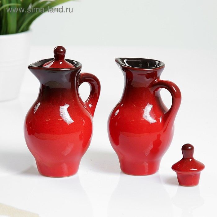 Набор для специй  Набор для специй "Премиум Макси" 8 предметов, красный