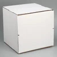 Коробка для торта с окном, кондитерская упаковка &laquo;Белая&raquo; 29 х 29 х 30 см