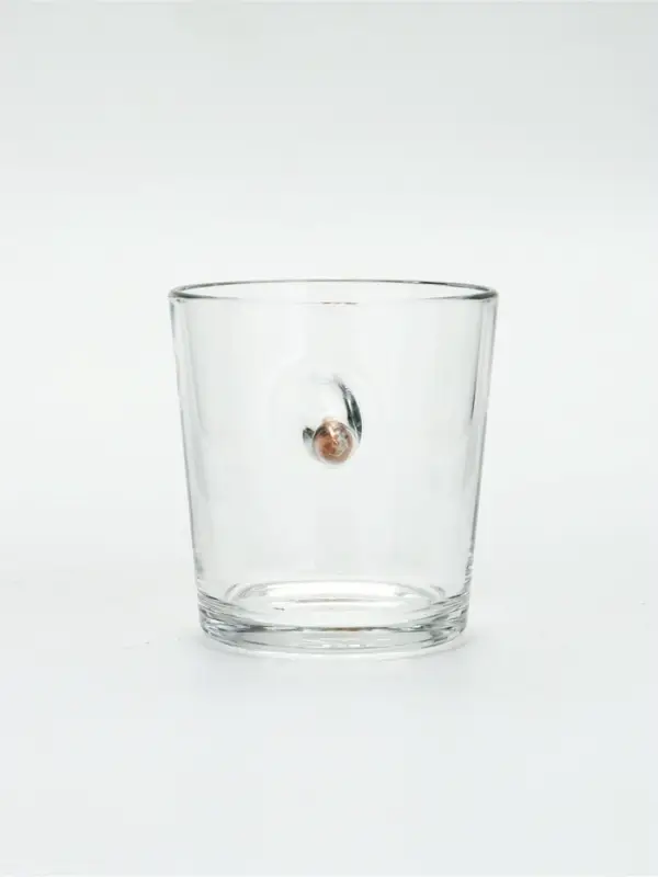 Стакан для виски "Непробиваемый" с пулей, в коробке с местом под бутылку, 250 мл