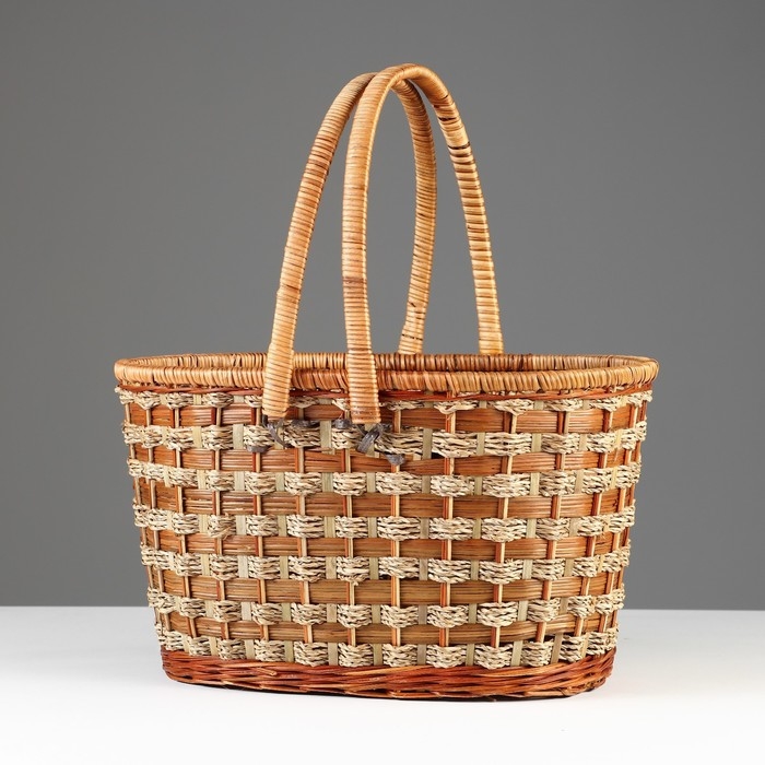 Корзина плетеная  Корзина плетеная "Пикник", без крышки, 40х29х24/43 см