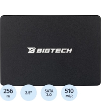 SSD накопитель BigTech 2.5, SATA, 256Gb, R/W 510/450Мб/с, TLC(BSDS256SE)