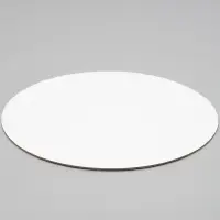 Подложка для торта усиленная 32 см, золото - белый, 3.2 мм