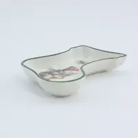 Блюдо сервировочное новогоднее Доляна &laquo;Белый мишка&raquo;, 20&times;15.5&times;3 см, доломит, белая, зелёная