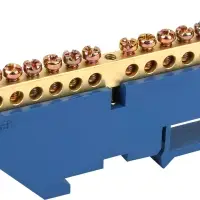 Шина N ноль на DIN-изоляторах ШНИ-6х9-18-Д-С