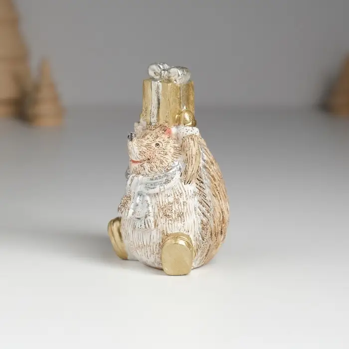 Фигурка полистоун &laquo;Ёжик коричневый&raquo;, 4.8&times;4.5&times;8.2 см, МИКС