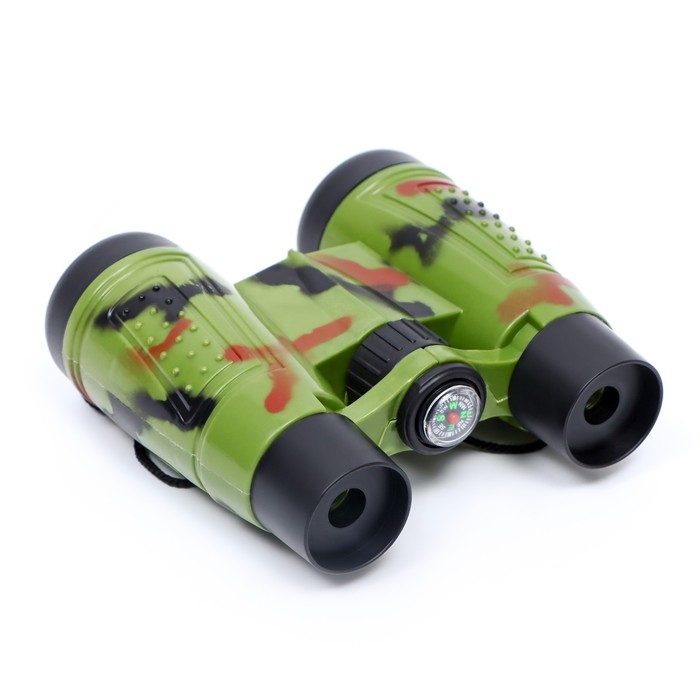 Бинокль 4х, детский, пластик, резина, микс, 10х11 см Бинокль 4х, детский, пластик, резина, микс, 10х11 см