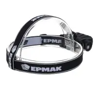 Фонарь налобный тм ЕРМАК, 3 LED, 1200мАч, 3 режима, 8,3х3,8х5,4см, USB кабель, пластик