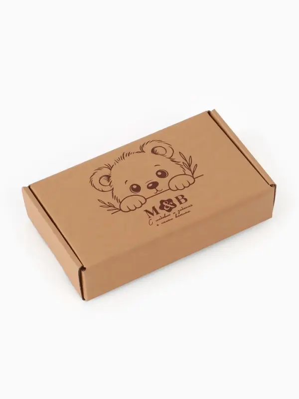 Набор деревянных расчесок детских с натуральной щетиной, 2 шт в коробке, M&B Набор деревянных расчесок детских с натуральной щетиной, 2 шт в коробке, M&B