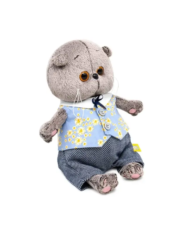 Мягкая игрушка &laquo;Кот Басик BABY в жилете и брюках&raquo;, 20 см