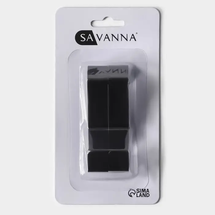 Крючки надверные SAVANNA Black Loft, 2 шт, металл, 5×6.5×1.5 см, чёрные