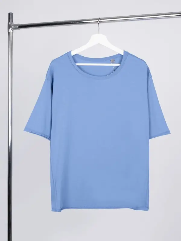 Футболка оверсайз унисекс Vozduh, синяя, размер XS/S Футболка оверсайз унисекс Vozduh, синяя, размер XS/S