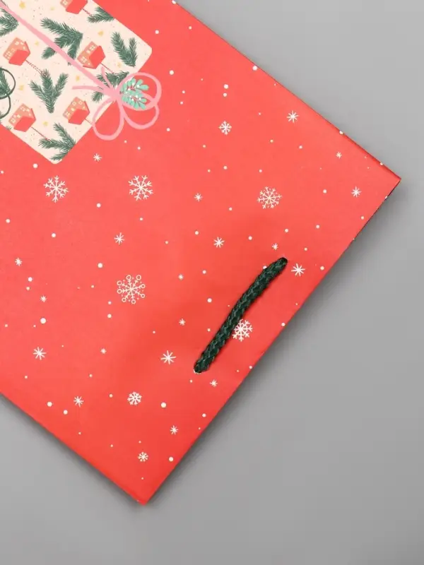 Пакет подарочный ламинированный, Пакет подарочный ламинированный, "Подарки" , 18 х 10 х 22,3 см