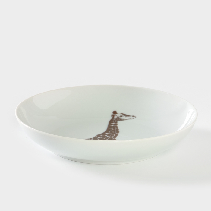 Тарелка фарфоровая «Сафари. Жираф», d=20,5 см Тарелка фарфоровая «Сафари. Жираф», d=20,5 см