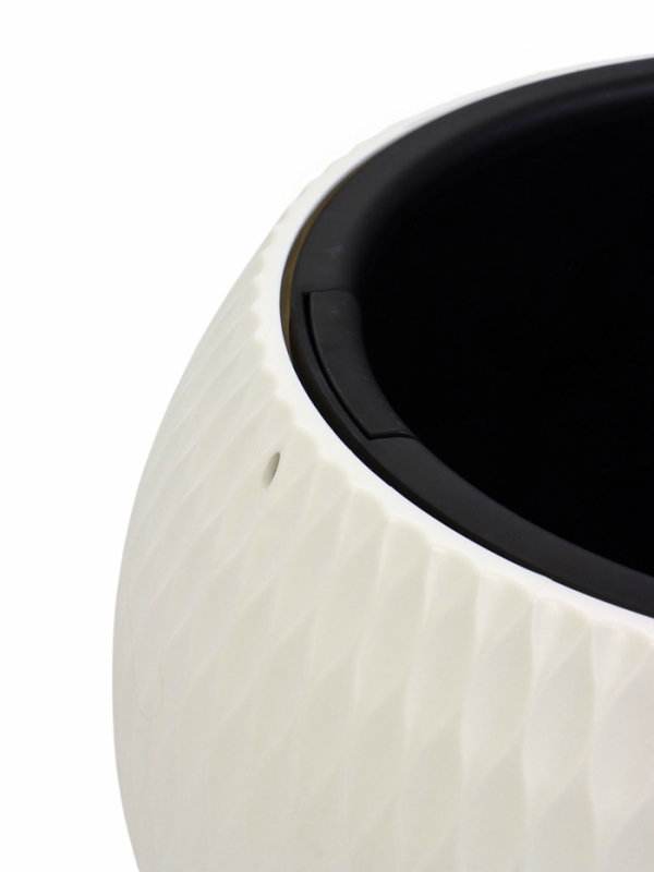 Кашпо "Жемчужина" 7л подвесное, белый