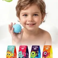 Бомбочка детская для ванны &laquo;Монстрики&raquo;, аромат ежевичный смузи 40 г, URAL LAB