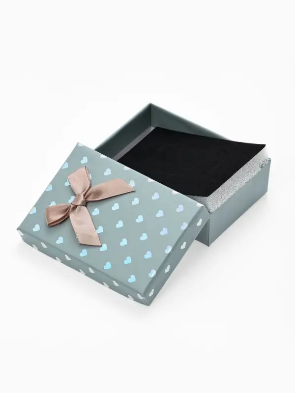 Набор подарочных коробочек 6 шт. под набор &laquo;Сердечки&raquo;, 7&times;9.5, цвет серый (7528512)