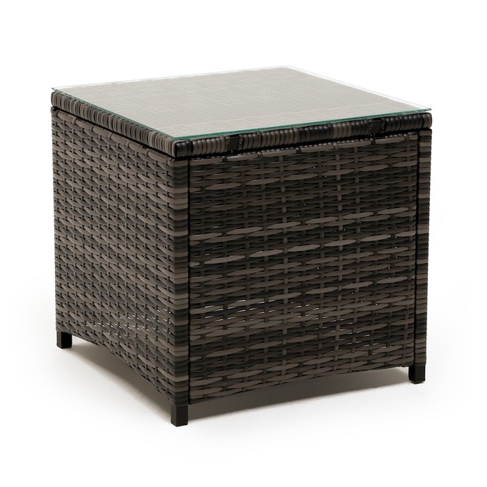 Садовый стол Садовый стол "Бордо" журнальный, плетение: искусственный ротанг, 45 х 45 х 45 см