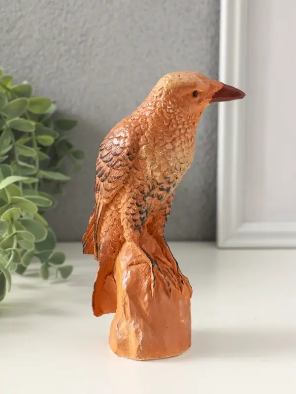 Фигурка гипс &laquo;Ворон на камне&raquo;, 16&times;10 см, мультиколор