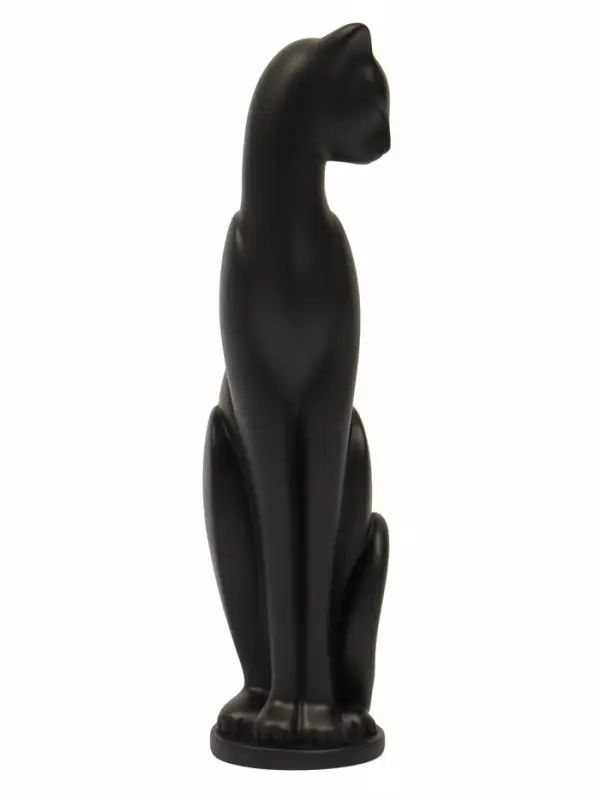 Фигурка гипс &laquo;Кошка Грация&raquo;, чёрная, 6&times;7&times;23 см