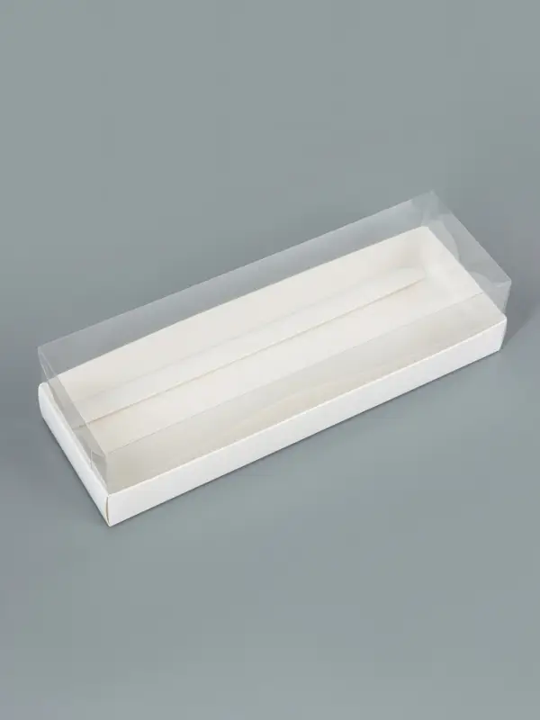 Коробка для муссовых пирожных, белый, 26&times;8.5&times;6 см