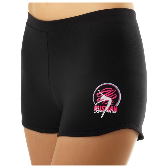 Шорты для гимнастики и танцев Grace Dance, р. 40, цвет чёрный Шорты для гимнастики и танцев Grace Dance, р. 40, цвет чёрный