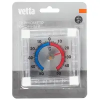 Термометр оконный Биметаллический тм VETTA, пластик