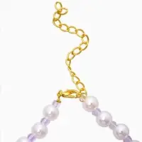 Набор детский "Выбражулька" 2 пред-а: бусы, браслет, мармеладный мишка, бело-фиолетовый