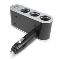 Разветвитель прикуривателя AVS 12/24 (на 3 выхода+USB) CS312U