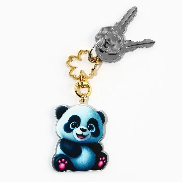 Брелок для ключей акриловый «Панда», 4,1 х 5,4 см Брелок для ключей акриловый «Панда», 4,1 х 5,4 см