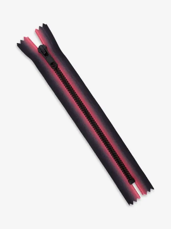 Молния &laquo;Трактор&raquo;, №5, неразъёмная, замок автомат, 18 см, красная, чёрная