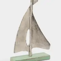 Сувенир &laquo;Парусник&raquo;, 6&times;22&times;32 см, алюминий, дерево
