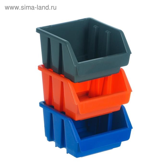 Лоток для метизов №1, 115х115х75 мм, синий