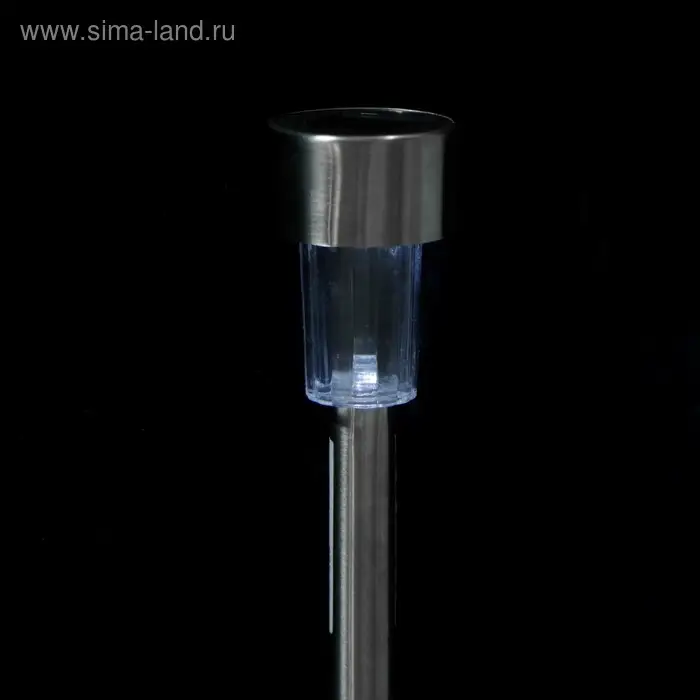 Светильник на солнечной батарее Smartbuy, 31 см, 1 LED, нержавеющая сталь, пластик