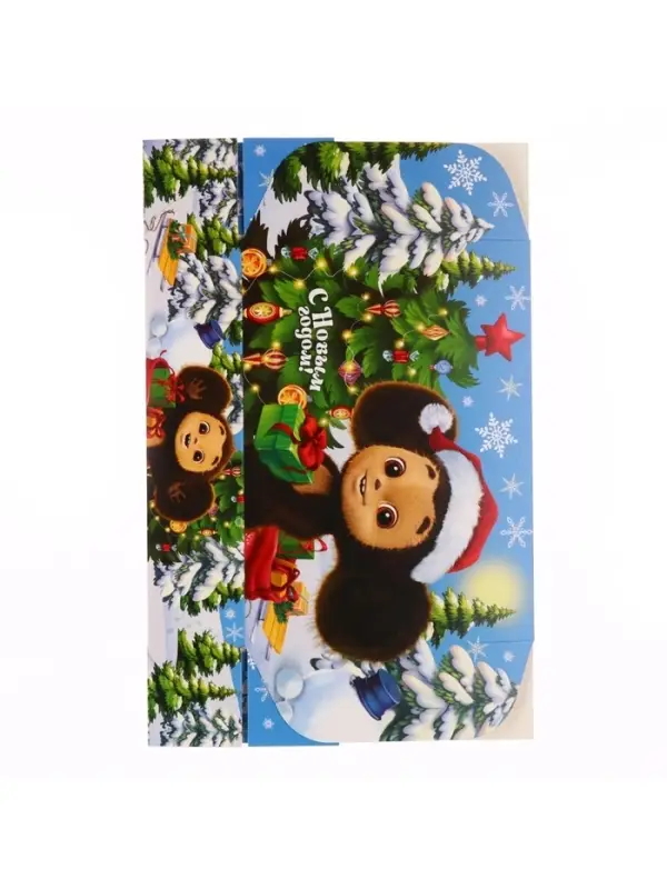 Коробка подарочная, 21х15х5 см, Чебурашка Коробка подарочная, 21х15х5 см, Чебурашка