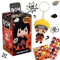 Игрушка - сюрприз Funny box WOOW TOYS &laquo;Аниме&raquo;: детский брелок, наклейки, карточка, МИКС