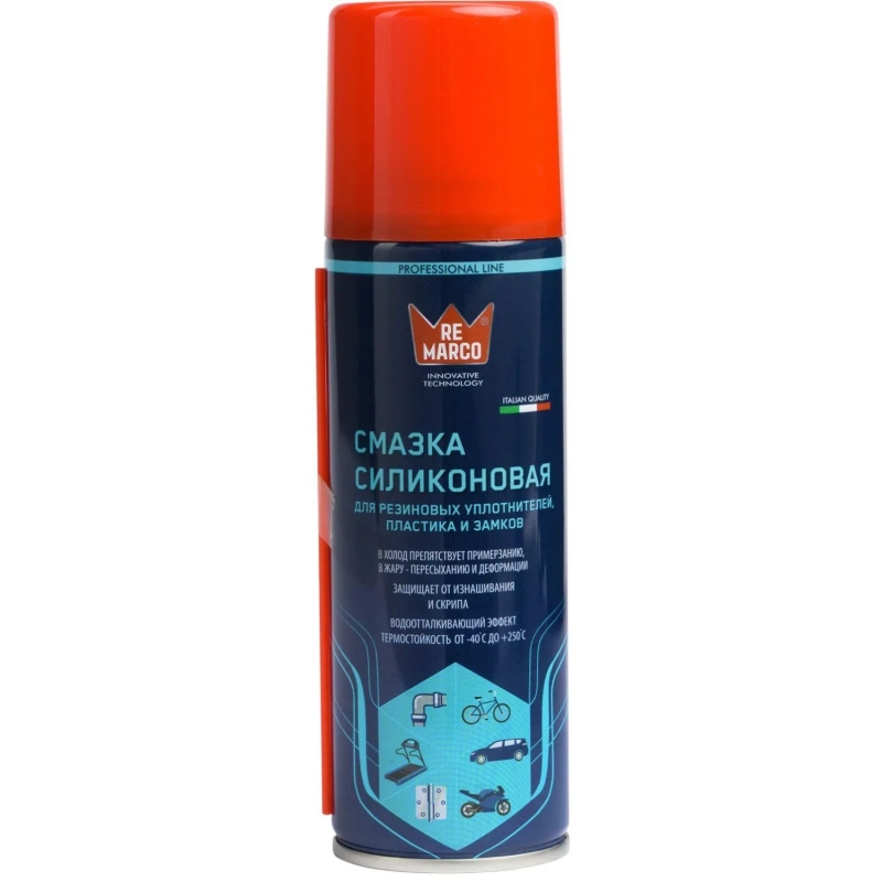 Смазка универс. силик. SILICONE OIL (от -40 до +250С)200 мл RE MARCO RM-746