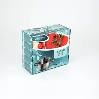 Кастрюля Катунь &laquo;Антея&raquo;, 2 л, d=18 см, с крышкой, капсульное дно, индукция, нержавеющая сталь, AISI - 201, хромированная