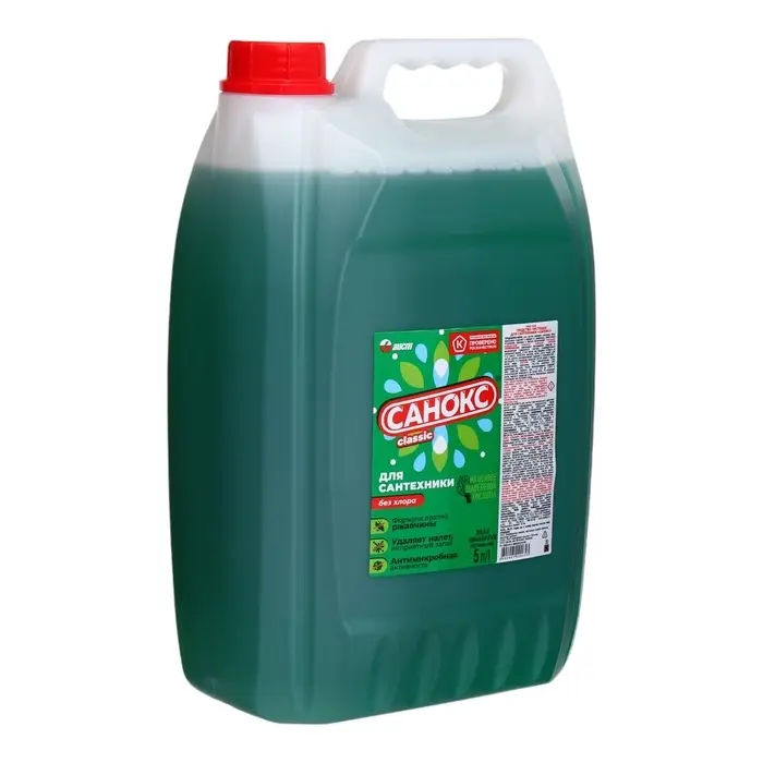 Гель для сантехники &laquo;Санокс&raquo;, против ржавчины, 5 л