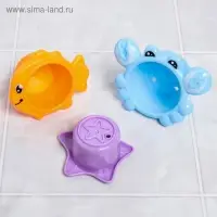 Набор игрушек для ванны «Кит и морские друзья», Крошка Я