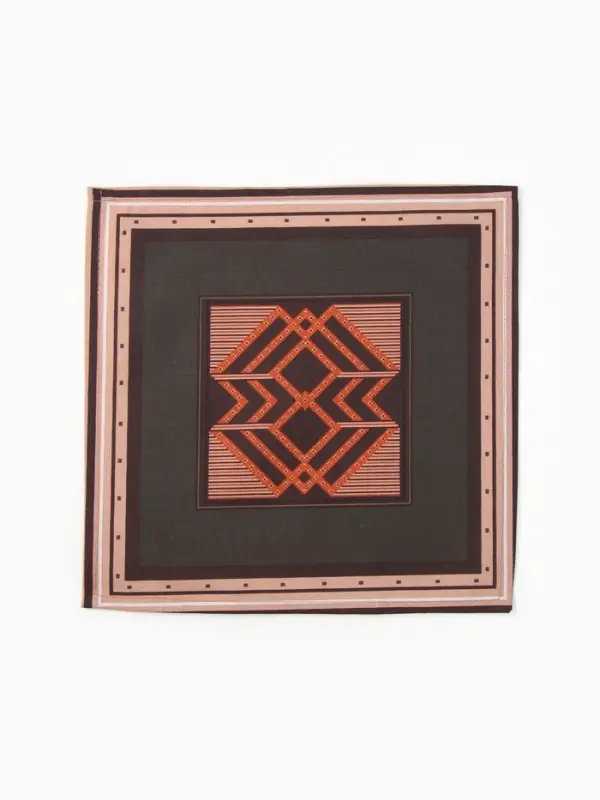 Платки носовые мужские &laquo;Этель&raquo;, 30&times;30 см, набор 12 шт., 100% хлопок, светло-коричневые, рисунок МИКС